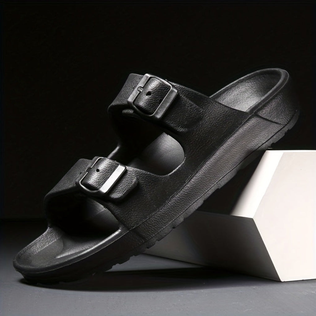 Men's Double Buckle Sandals - Adjustable Non-Slip Summer Sandals