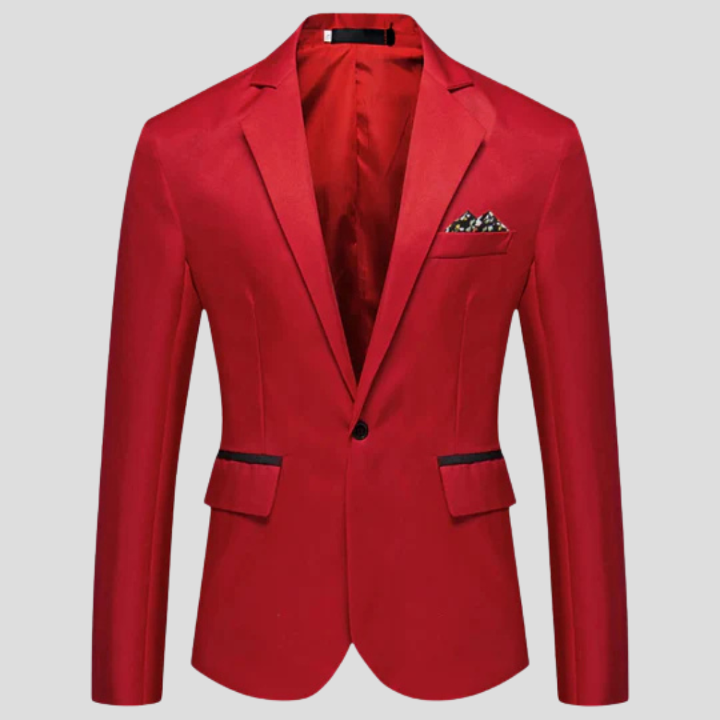 Men's Modern Blazer - Single-Breasted, Notch Lapel