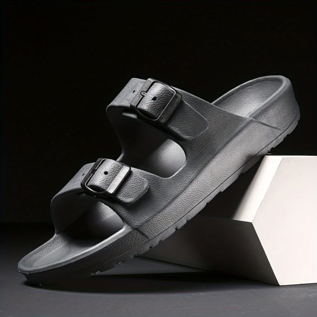 Men's Double Buckle Sandals - Adjustable Non-Slip Summer Sandals