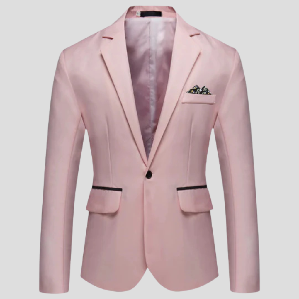 Men's Modern Blazer - Single-Breasted, Notch Lapel