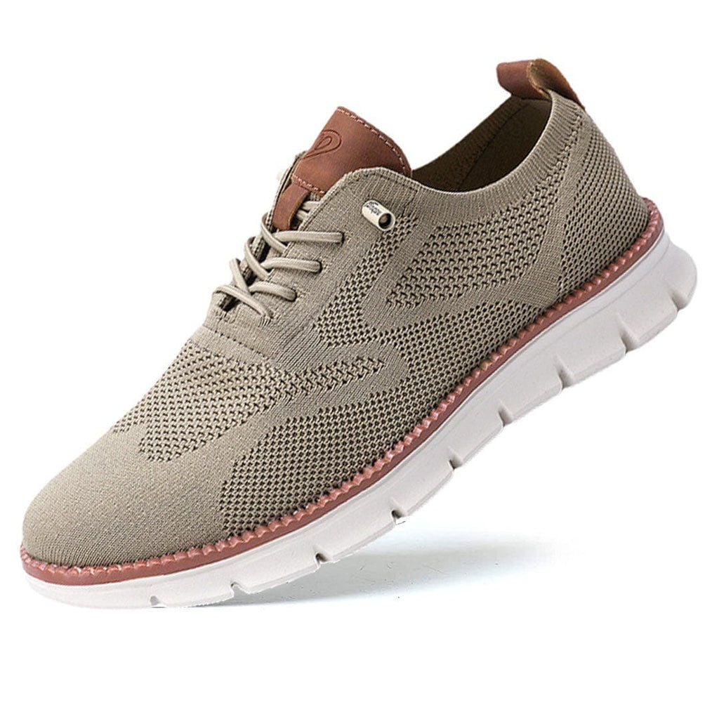 Men's Knit Sneakers with Flex Grip Sole, Lightweight Casual Trainers