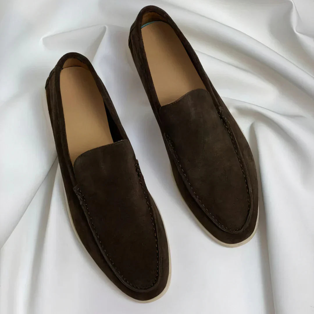 Men's Leather Loafers - Classic Slip-On Dress Shoes