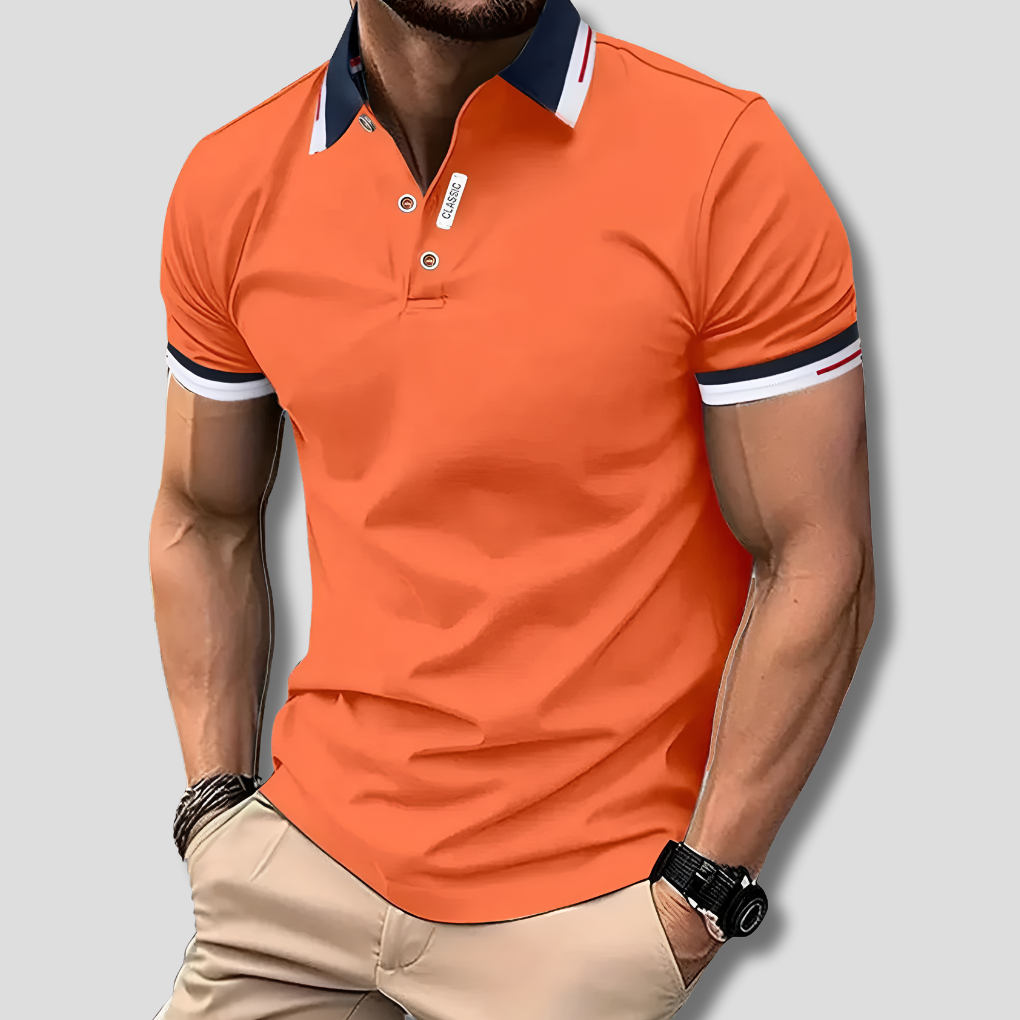 Men's Classic Polo Shirt, Comfortable Fit for Casual and Semi-Formal Wear