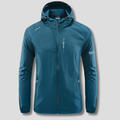Men's Ultralight Hooded Summer Jacket, Wind and Sun Protection, Packable
