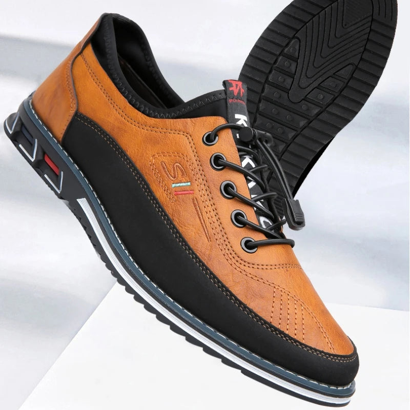 Men's Orthopedic Shoes, Ergonomic Leather Comfort Shoes