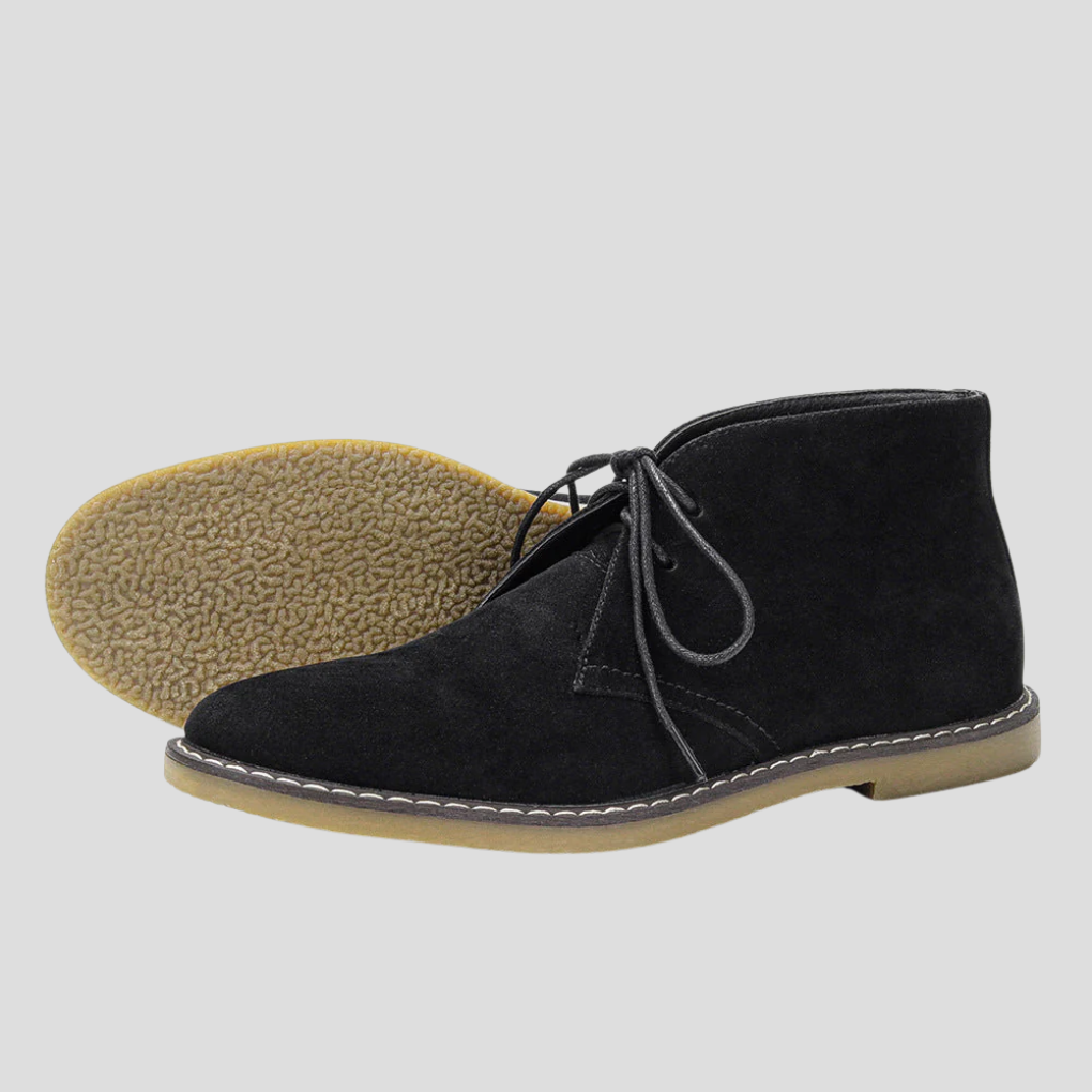 Men's Classic Desert Boots - Suede Ankle Boots, Lace-Up