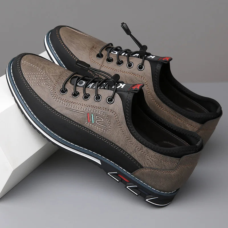Men's Orthopedic Shoes, Ergonomic Leather Comfort Shoes