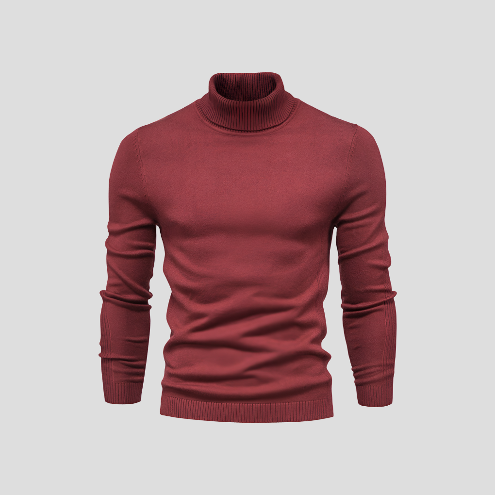 Men's Turtleneck Sweater - Soft Cotton, Casual to Formal Wear