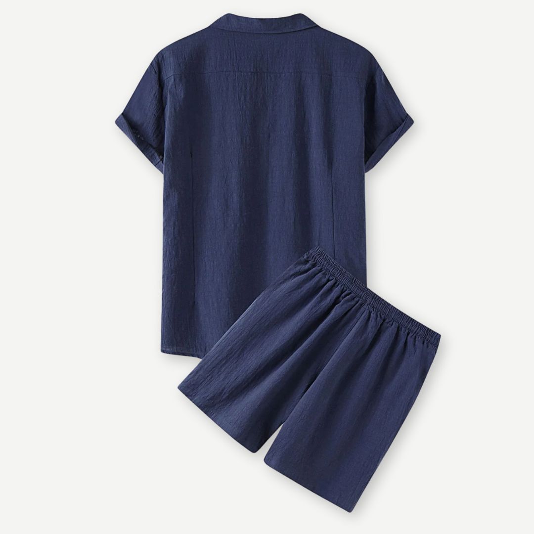 Relaxed Linen Set - Breathable Two-Piece Linen Outfit for Men