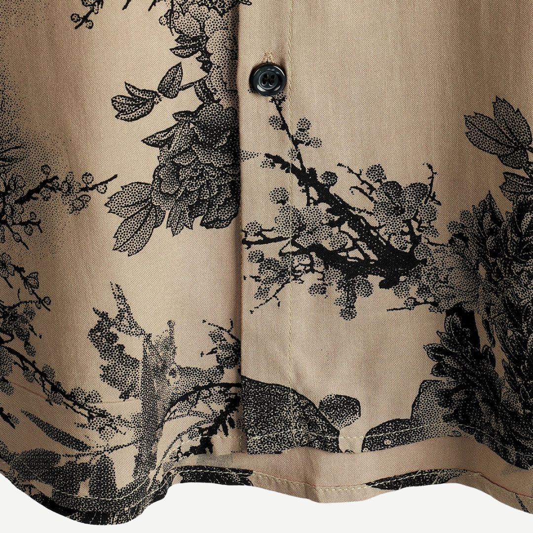 AirLight Inkwell Blossom Shirt - Lightweight 4-Way Stretch Floral Shirt