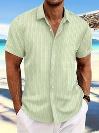 Men's Short-Sleeve Summer Shirt, Classic Regular Fit