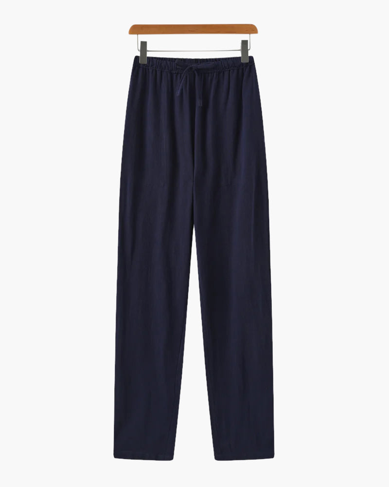 Men's Relaxed Pants with Drawstring Waist, Casual Lightweight Trousers
