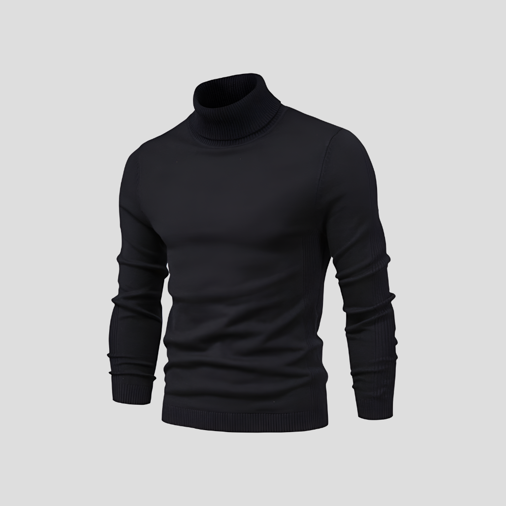 Men's Turtleneck Sweater - Soft Cotton, Casual to Formal Wear