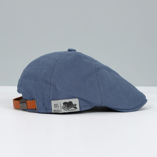 Men's Adjustable Beret - Classic Wool-Style Hat with Sun Protection