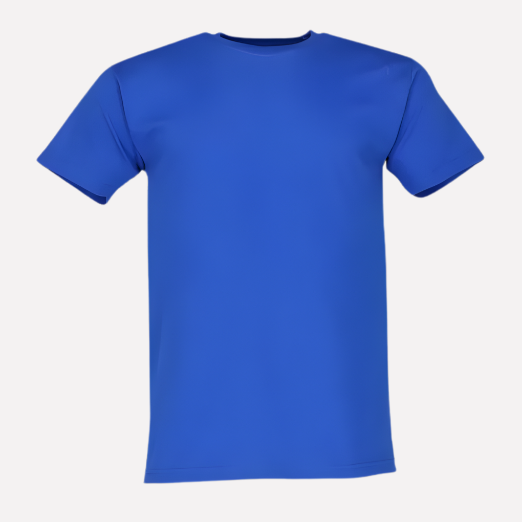Men's Crew Neck Cotton T-Shirt - Classic Short-Sleeve Tee