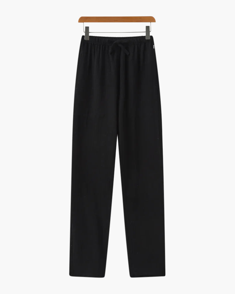 Men's Relaxed Pants with Drawstring Waist, Casual Lightweight Trousers