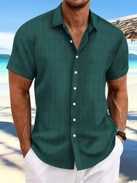 Men's Short-Sleeve Summer Shirt, Classic Regular Fit