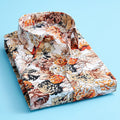 Men's Floral Print Shirt, Short Sleeve Cotton Shirt for Summer