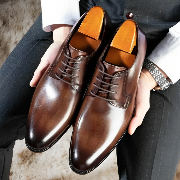 Elithro Genuine Leather Shoes - Tailored Fit Dress Shoes for Men