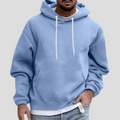 Men's Pullover Hoodie with Kangaroo Pockets - Knit Blend