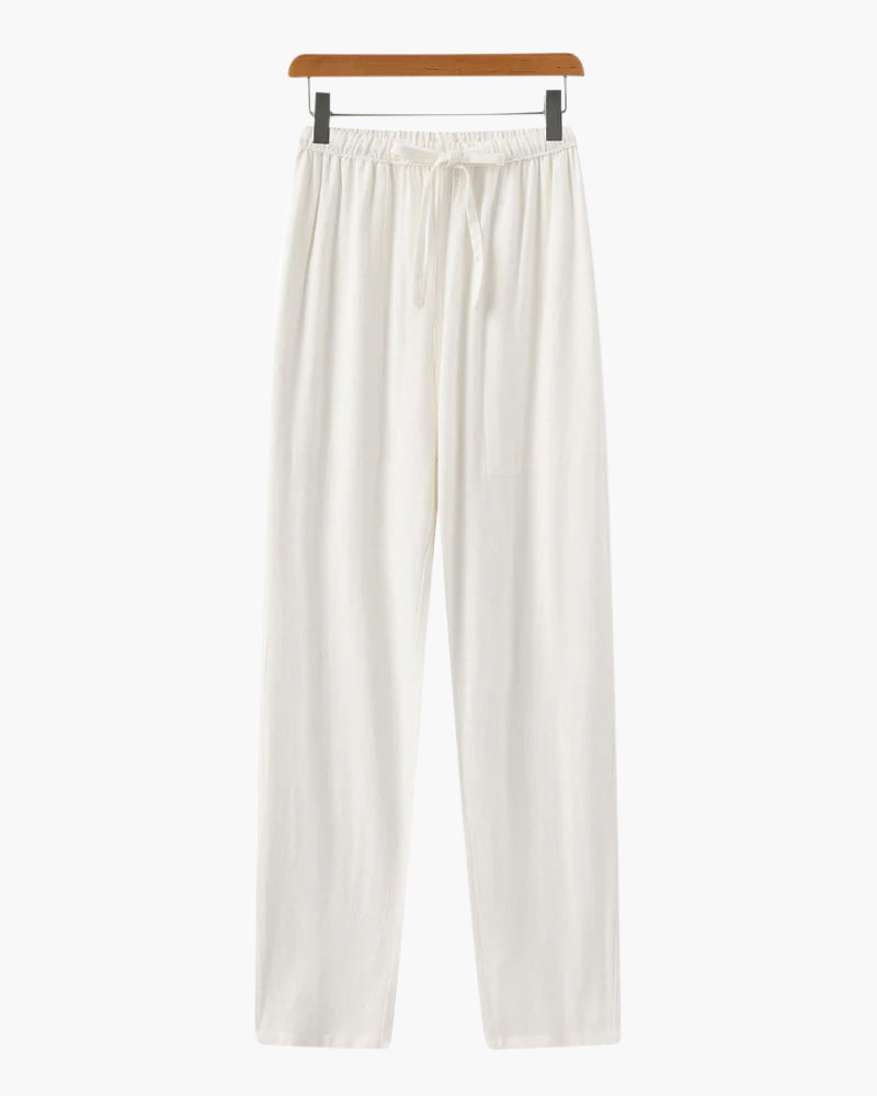 Men's Relaxed Pants with Drawstring Waist, Casual Lightweight Trousers