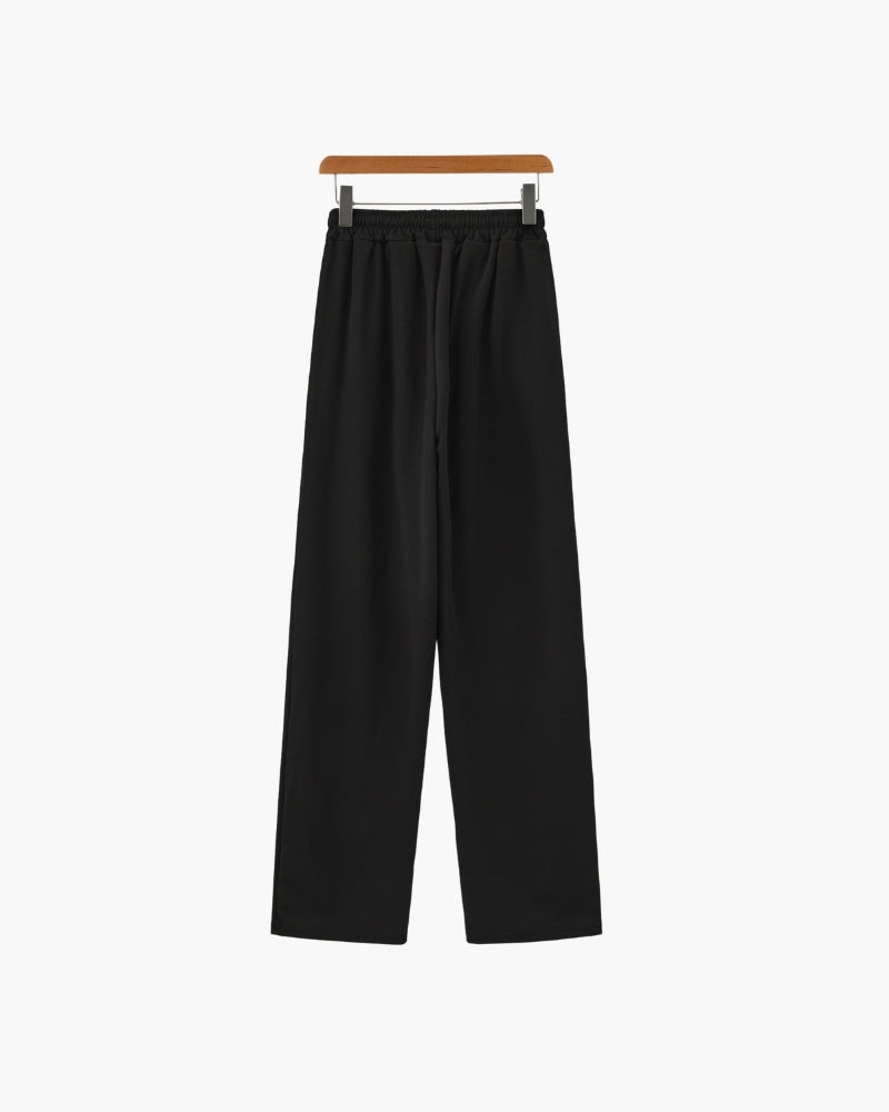 Men's Two-Piece Short Sleeve Shirt and Pants Set with V-Neck, Casual Matching Outfit