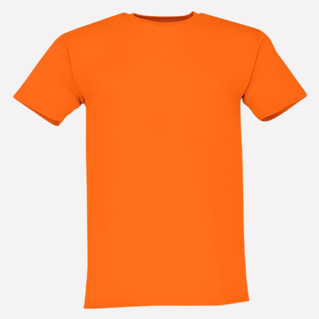 Men's Crew Neck Cotton T-Shirt - Classic Short-Sleeve Tee