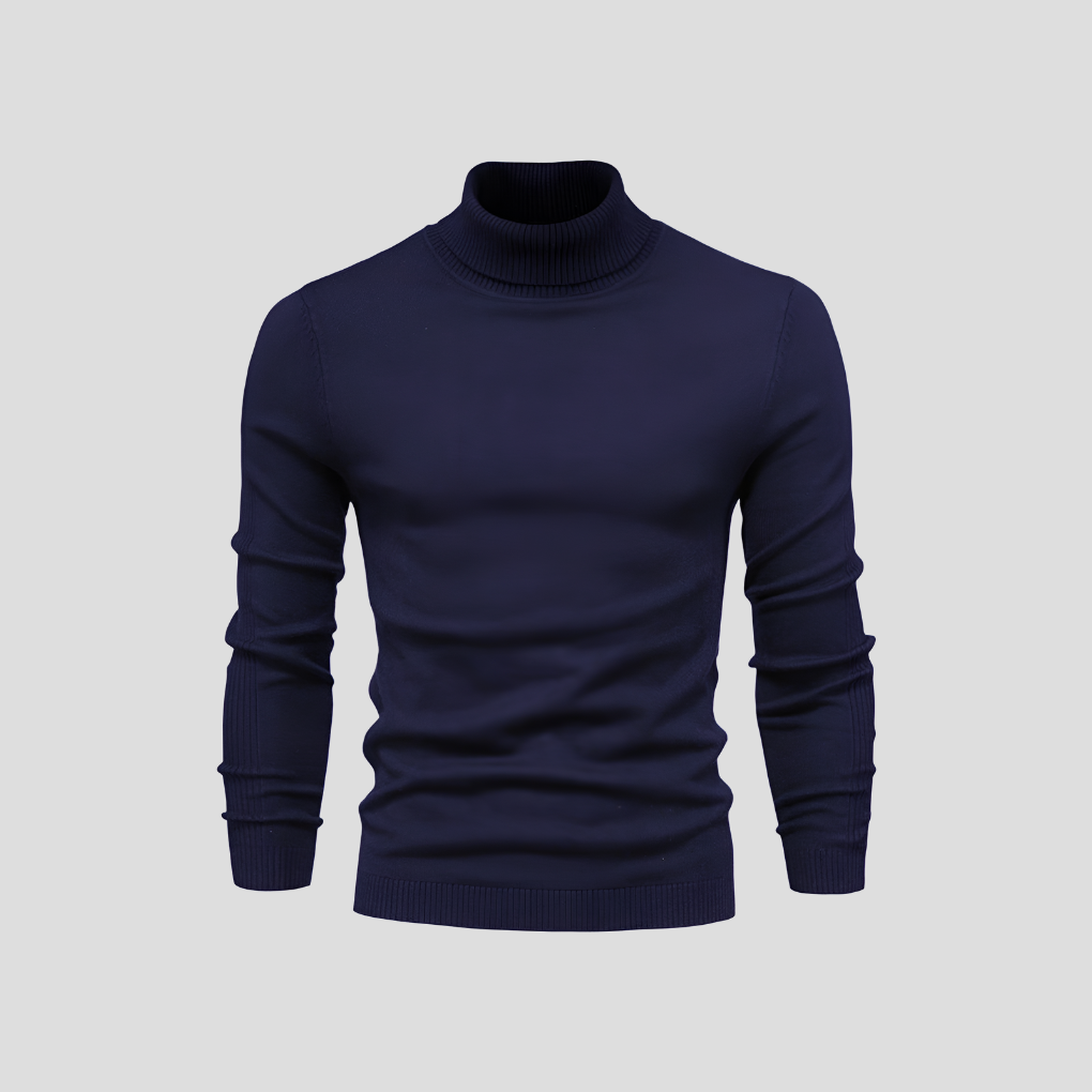 Men's Turtleneck Sweater - Soft Cotton, Casual to Formal Wear