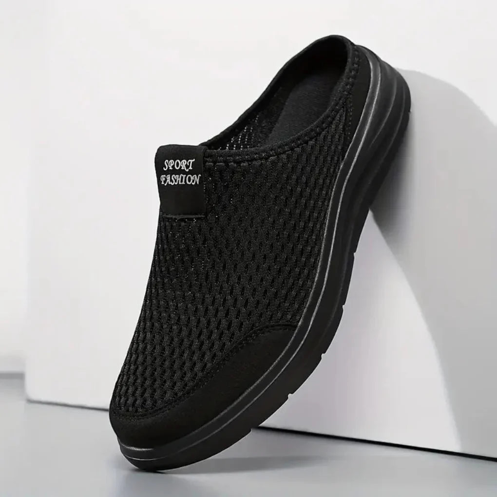 Men's Slip-On Sandals with Arch Support, Cushioned Comfort Sandals for Everyday Wear