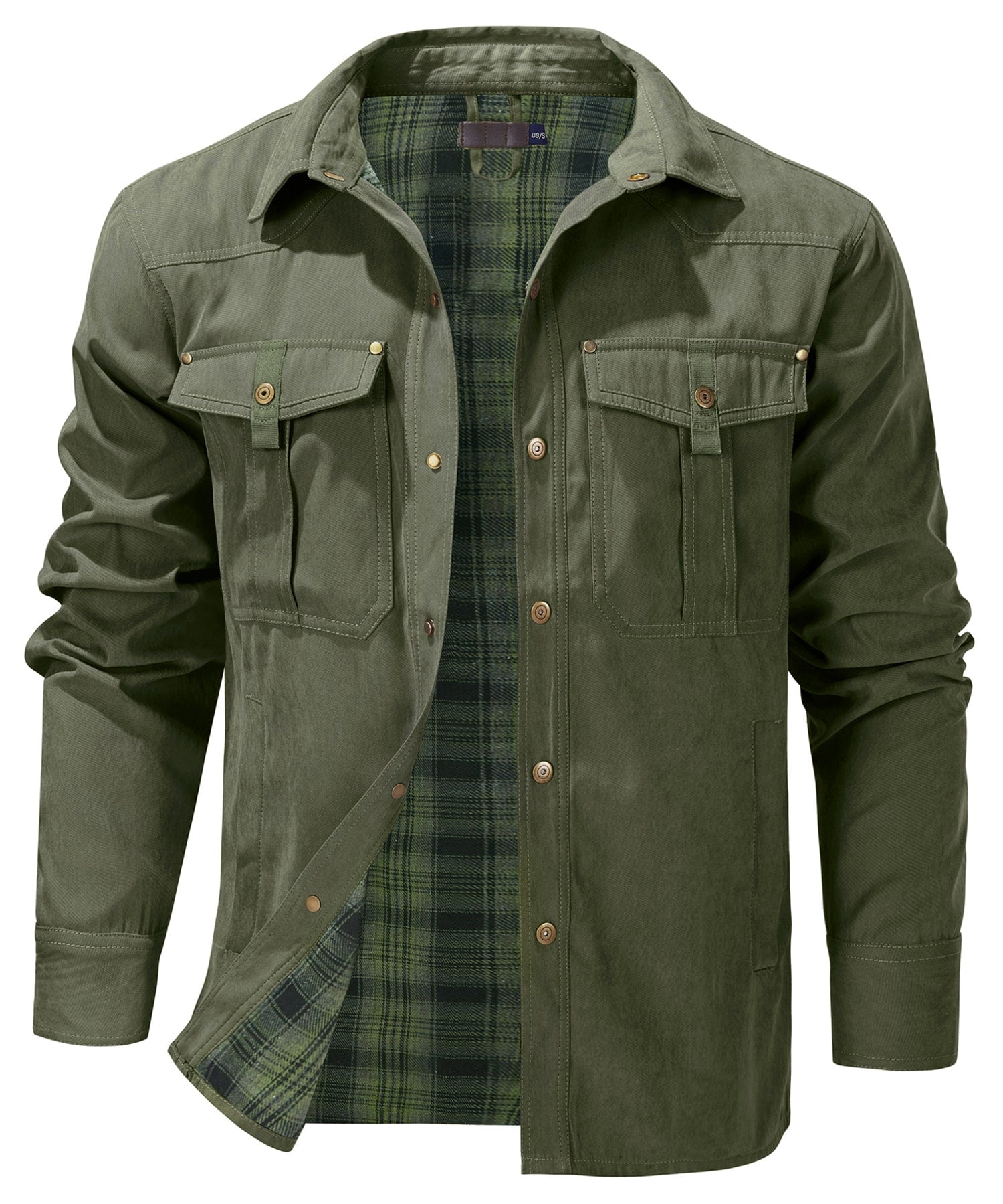 Traverse Insulated Jacket for Men - Polyester Cotton-Flannel Outdoor Coat