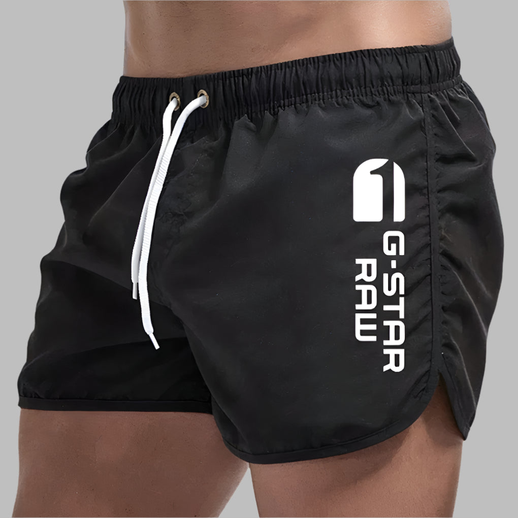 Men's Quick-Dry Swim Trunks - Lightweight Solid Color Swimwear