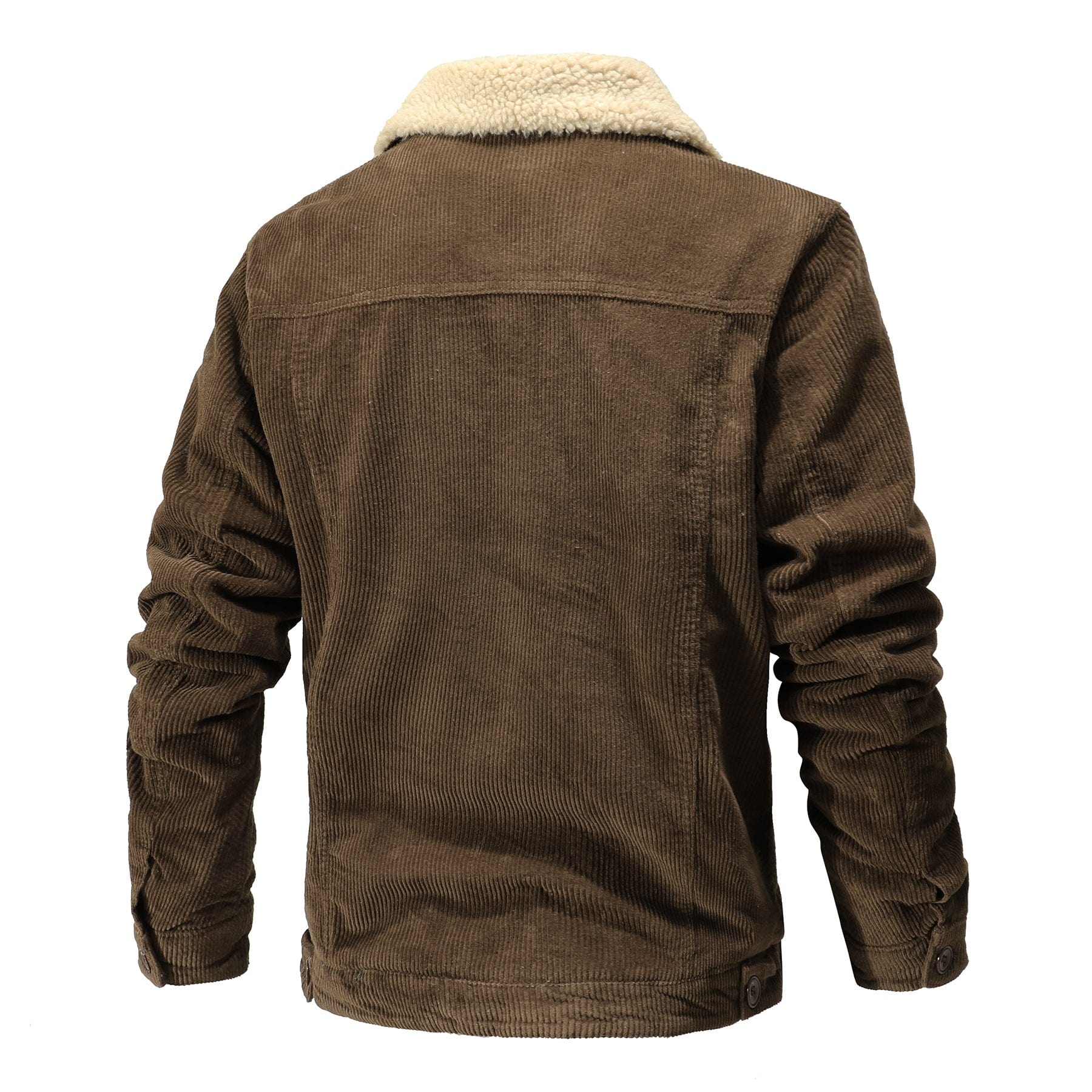 Hudson Ridge Men's Bomber Jacket - Sherpa-Lined Cotton Winter Jacket