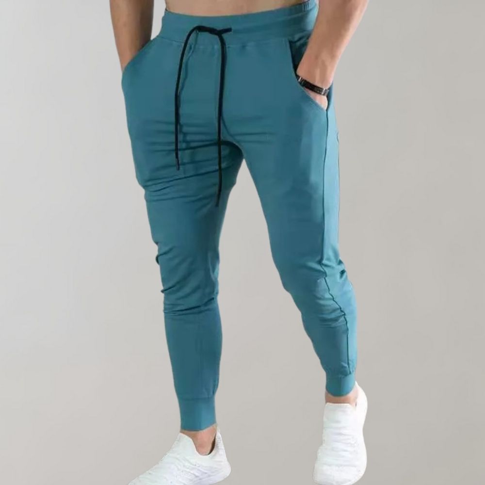 Men's Slim Fit Jogging Pants, Breathable Stretch Sweatpants