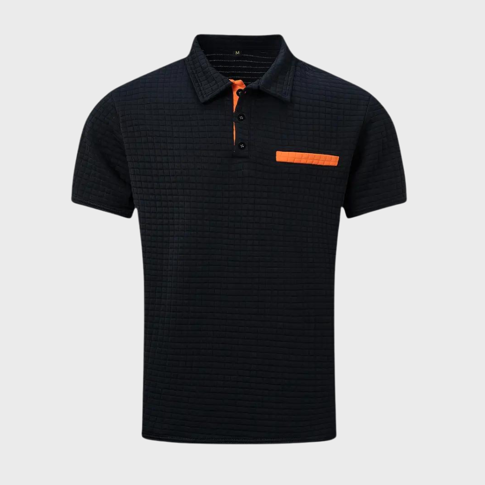 Men's Slim-Fit Polo Shirt, Breathable Cotton Casual Wear