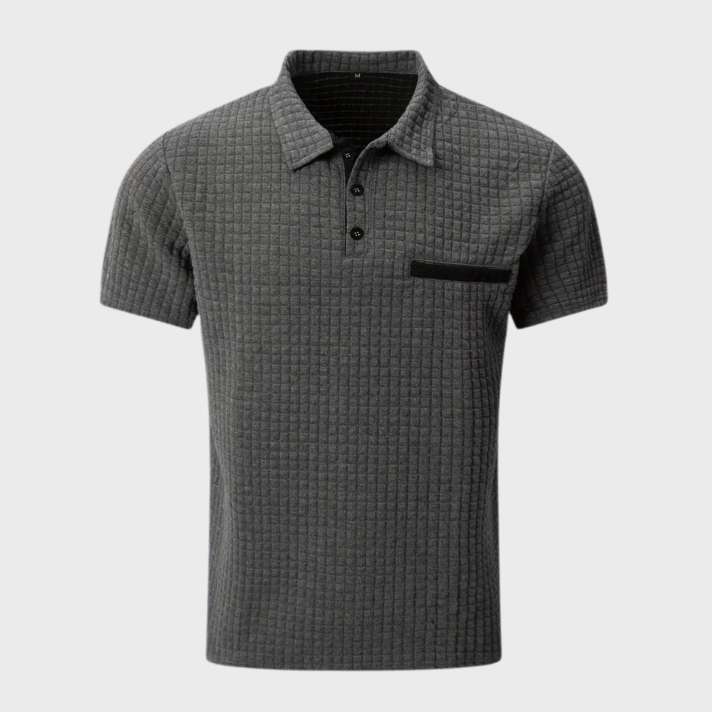 Men's Slim-Fit Polo Shirt, Breathable Cotton Casual Wear