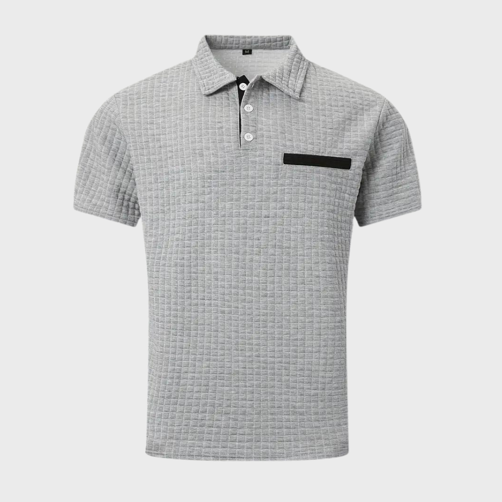 Men's Slim-Fit Polo Shirt, Breathable Cotton Casual Wear