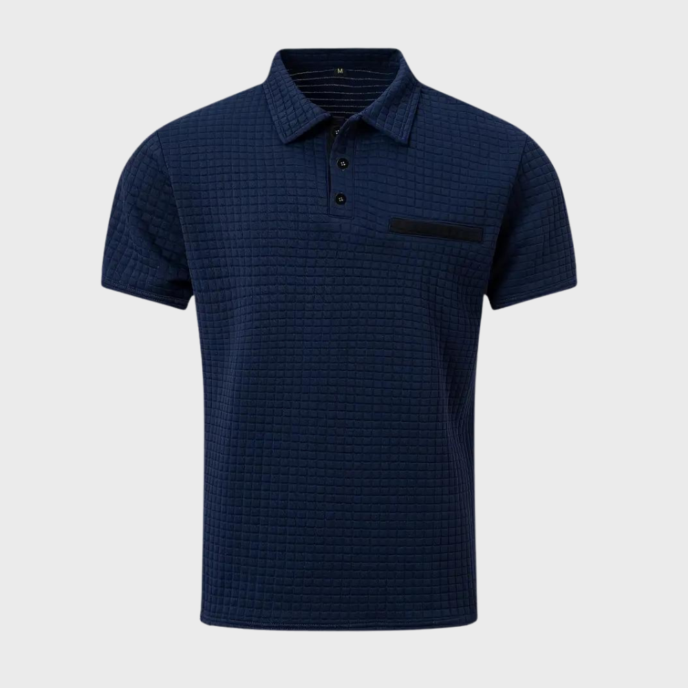 Men's Slim-Fit Polo Shirt, Breathable Cotton Casual Wear