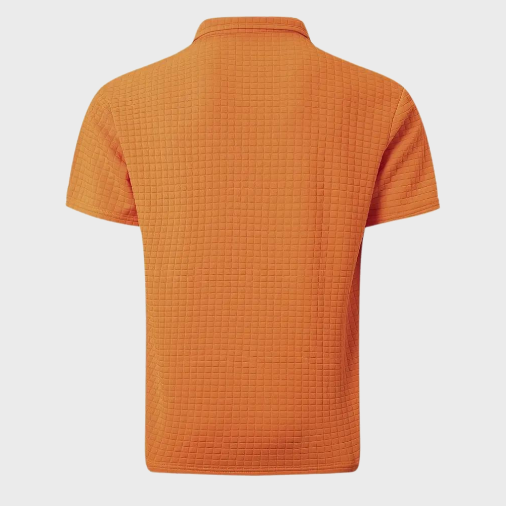 Men's Slim-Fit Polo Shirt, Breathable Cotton Casual Wear