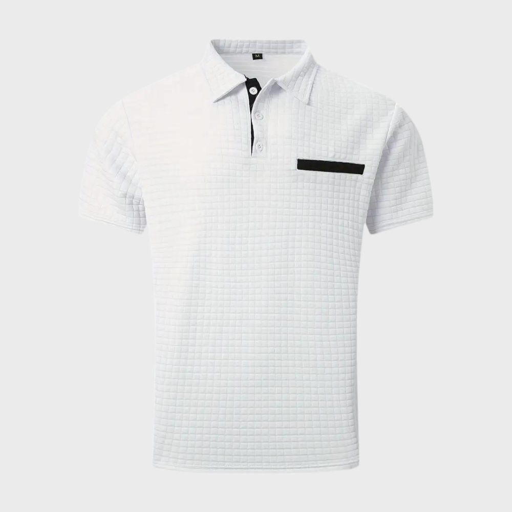 Men's Slim-Fit Polo Shirt, Breathable Cotton Casual Wear