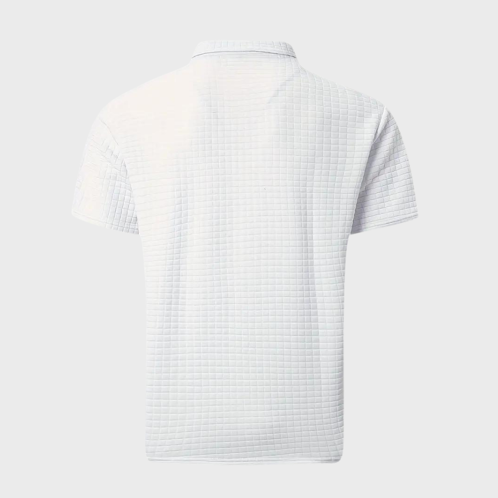 Men's Slim-Fit Polo Shirt, Breathable Cotton Casual Wear