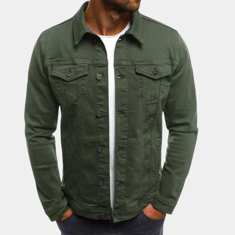 Men's Casual Denim Jacket, Classic Cotton Jacket for Everyday Wear