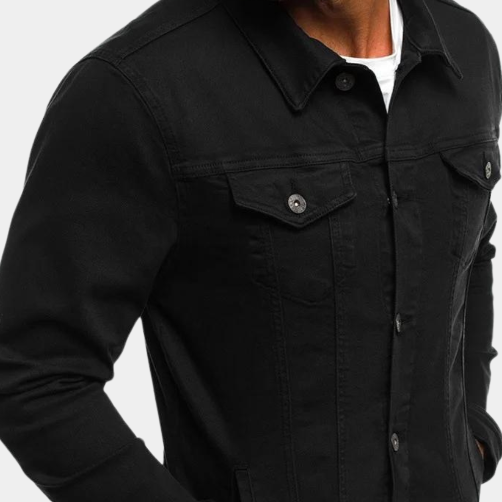 Men's Casual Denim Jacket, Classic Cotton Jacket for Everyday Wear