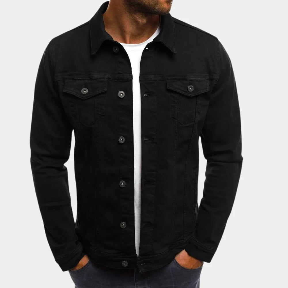 Men's Casual Denim Jacket, Classic Cotton Jacket for Everyday Wear