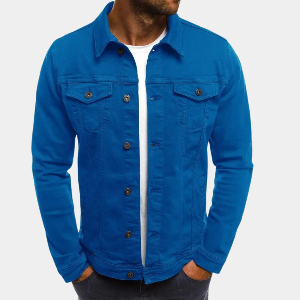 Men's Casual Denim Jacket, Classic Cotton Jacket for Everyday Wear