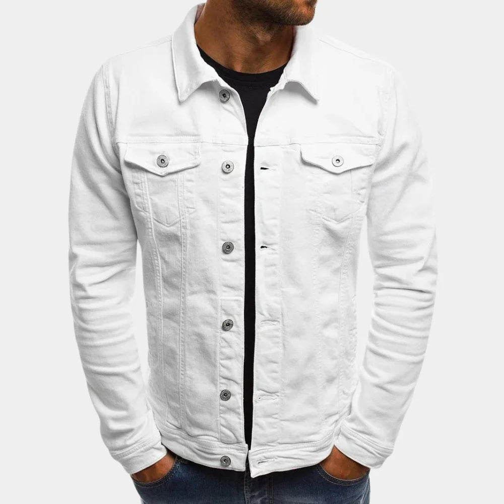 Men's Casual Denim Jacket, Classic Cotton Jacket for Everyday Wear