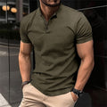 Men's Classic Polo Shirt, Modern Tailored Fit Cotton Blend