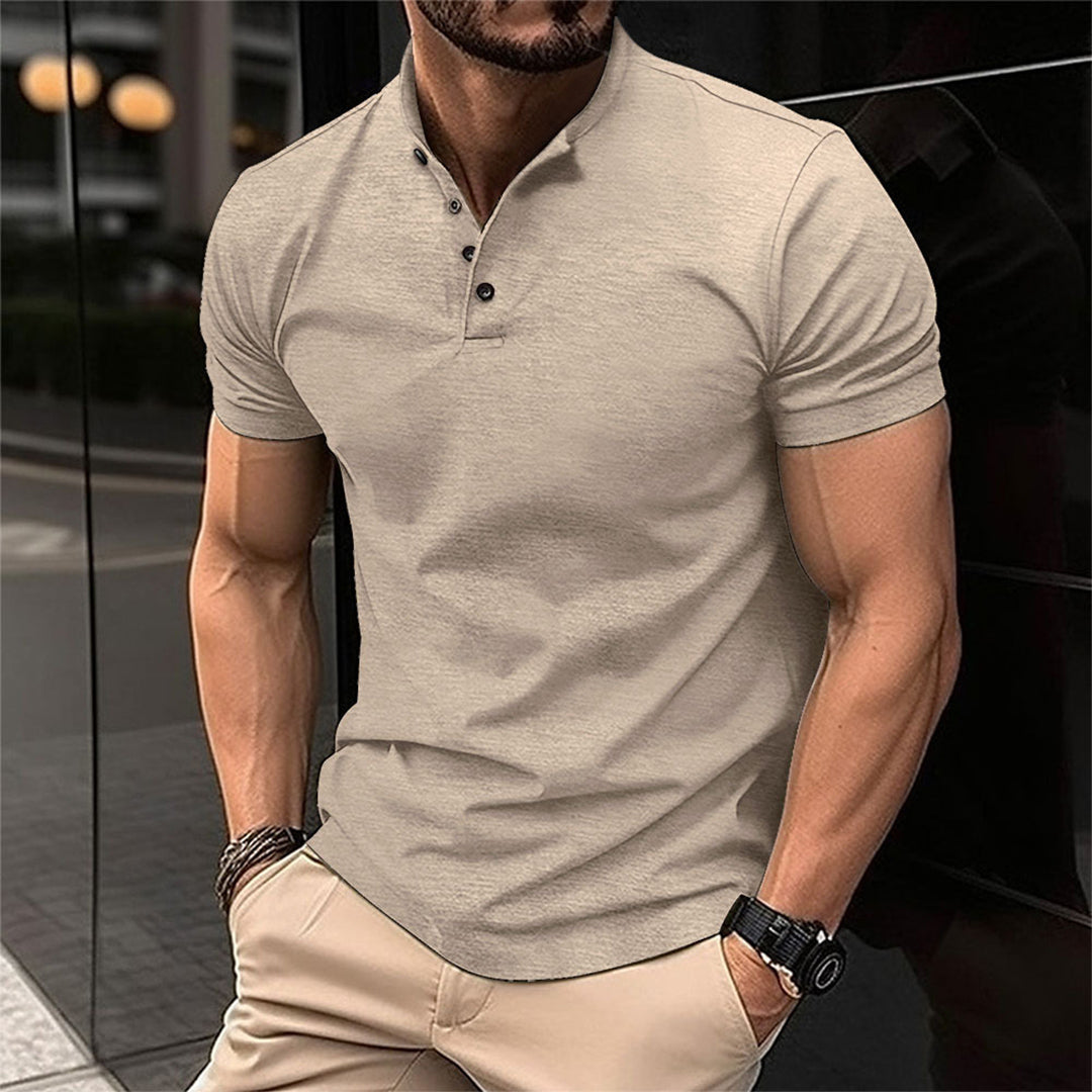 Men's Classic Polo Shirt, Modern Tailored Fit Cotton Blend