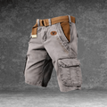 Men's Cargo Shorts - Multi-Pocket Woven Casual Shorts