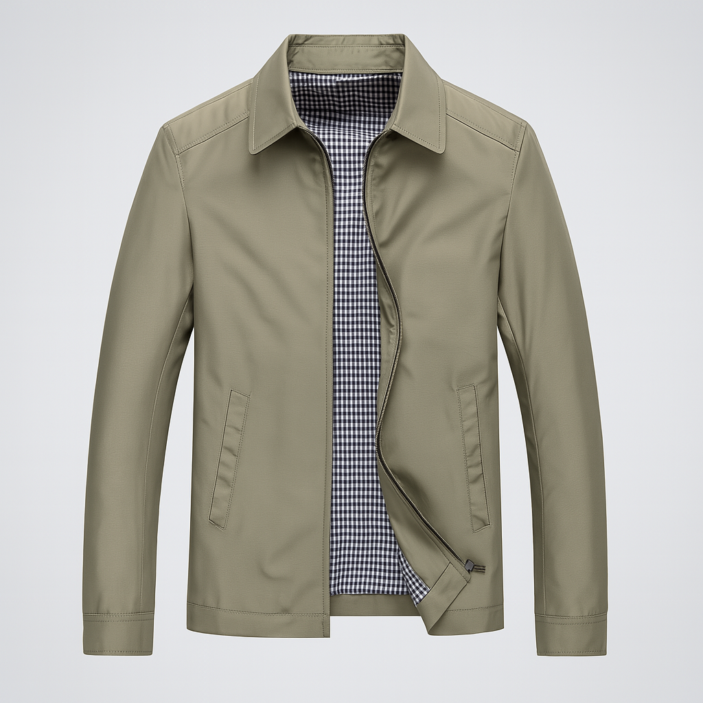 Men's Ankle-Length Wool Blend Coat - Elegant Winter Overcoat