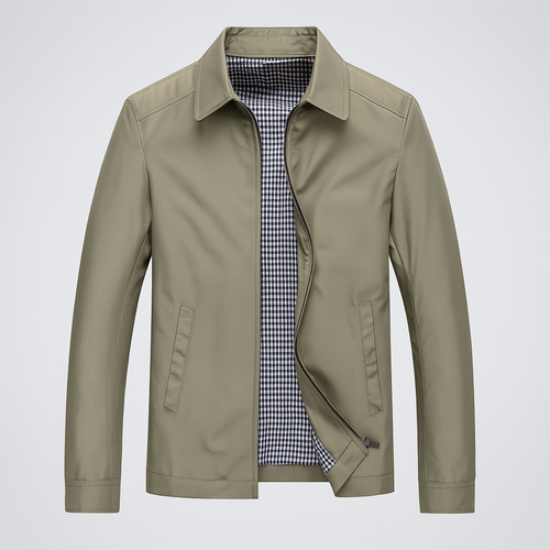 Men's Ankle-Length Wool Blend Coat - Elegant Winter Overcoat